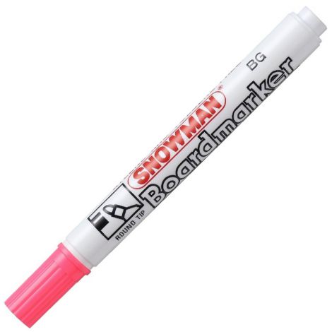 Marker suchościeralny do białych tablic Snowman 1.5mm-3.0mm, Różowy